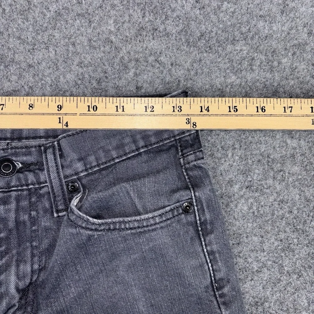 Levi's 511 Slim Fit Jeans Mens 29x30 (Fits 27x27) Gray Denim Stretch Dark Wash